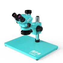 RF4 RF7050TVP Big Base 7-50X Synchronous Zoom Gems Microscope Mobile Phone Repair Trinocular Stereo Microscope Boday Head Repair Tools