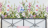 2 PCS Plants Flower Wall Stickers Decals