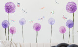 Purple Dandelions Wall Stickers