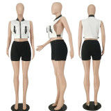 SC Fashion All-match Zip Pocket Vest Top LSF-92005