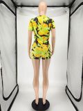SC Casual Print Short Sleeve Shorts Two Piece Sets NLAF-60108