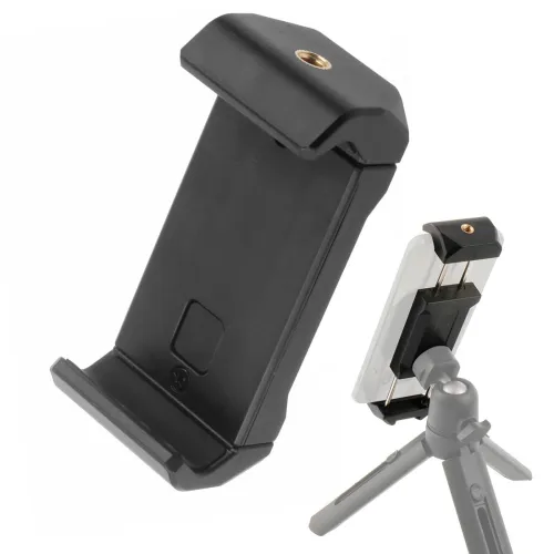 Smartphone Clip 1/4 Tripod Cold Shoe Mount Adapter Adjustable 78~185mm Phone Bracket Tablet Stand Support Holder Plastic Clamp