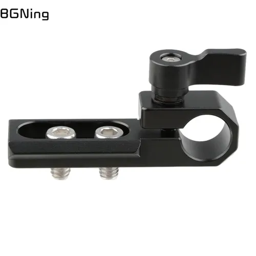 Single Hole 15mm Rail Clamp Mount Rod Holder Camera Universal Standard Rod Clamp w/ NATO for DSLRs GH5 / Emos100/ 5DMarkIII