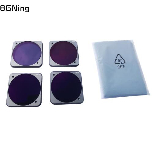 BGNing Aluminum Alloy Action Camera Lens ND Filter Protector ND4 ND8 ND16 ND32 Filters Set for DJI Action 2 Accessories