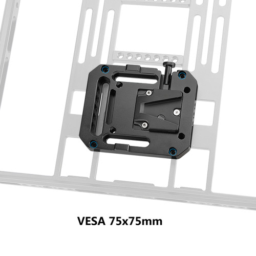 BGNing Mini V-Lock Female Quick Release Mount Adapter With VESA Mount & ARRI Locating Pins For DSLR Camera Battery Accessories