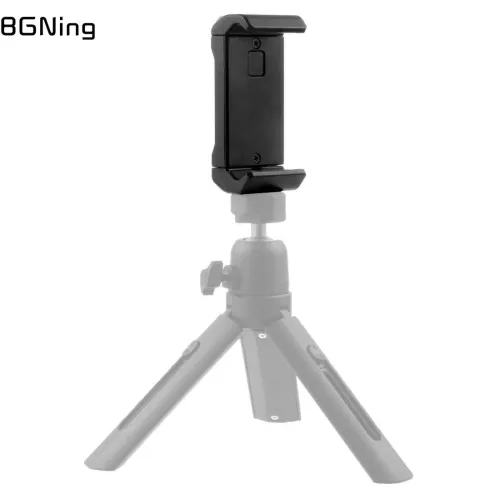 Smartphone Clip 1/4 Tripod Cold Shoe Mount Adapter Adjustable 78~185mm Phone Bracket Tablet Stand Support Holder Plastic Clamp