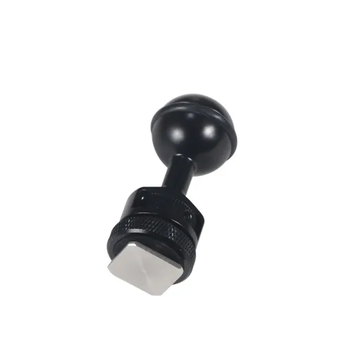 Diving Cold Shoe Base 1 Inch Ball Mount Head Adjustable Adapter for Underwater Camera Waterproof Housing Case Video Flash Strobe