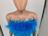 EVE Solid Color Plush Decorate Tube Top Playsuits WSM-5307