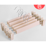 Khaki Pants Hangers 5 pieces with Non-Slip Big Clips and 360 Swivel Hook