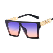 Fashion 2022 New Square Sunglasses Personalized Metal Leg Conjoined Lenses Sunglasses Tidal Sunglasses