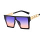 Fashion 2022 New Square Sunglasses Personalized Metal Leg Conjoined Lenses Sunglasses Tidal Sunglasses