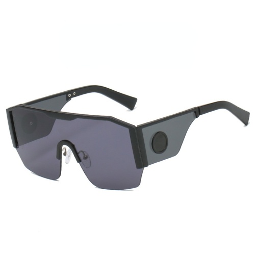 2023 Oversized Goggle Sunglasses for Women Semi-Rimless Gradient Siamese Lens Sun Glasses Outdoor Driving Windproof Glasses UV