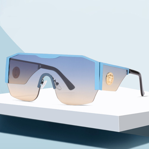 Square Metal Sunglasses Women Luxury Vintage Brand Design Oversize Sun Glasses Big Frame Men’s Mirror Eyewear UV400
