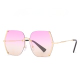 Cut Edge Sunglasses Women Oversized Rimless Lady Sun Shade Concert Show Model Catwalk Eyewar Designer Popular Shade
