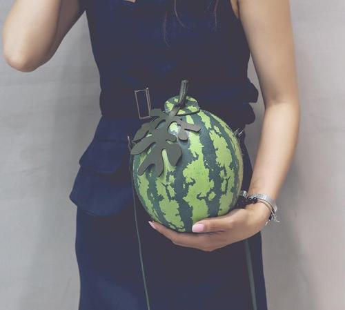 New Personality Lovely Watermelon Ladies' Shoulder Bag Women Cute fruit Chain Crossbody Messenger Bag