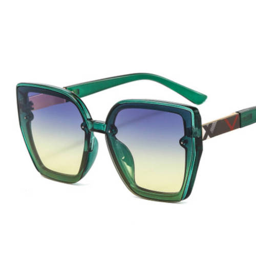 Retro Cat Eye Square Sunglasses Women 2022 Luxury Brand Designer Fashion Transparent Sun Glasses Men Outdoor Beach Shades