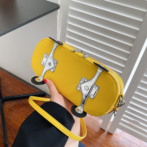 Small Bag Women's Bag 2022 New Fashion One Shoulder Diagonal Crossbody Bag Spice Girl Sports Personality Creative Skateboard Bag