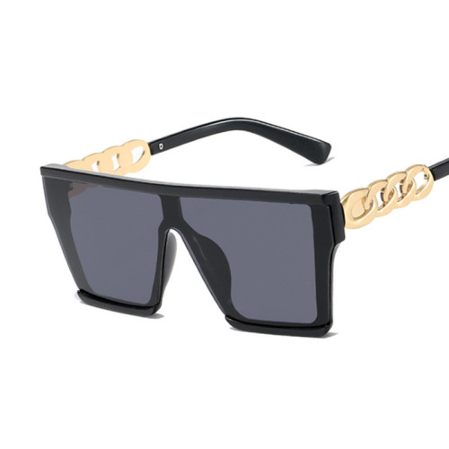 Fashion 2022 New Square Sunglasses Personalized Metal Leg Conjoined Lenses Sunglasses Tidal Sunglasses