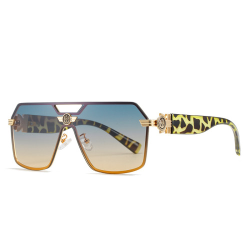 New Fashion Oversized Men Sunglasses Brand Designer Plastic Big Frame Gradient Vintage Sun Glasses UV400 Gafas De Sol Mujer