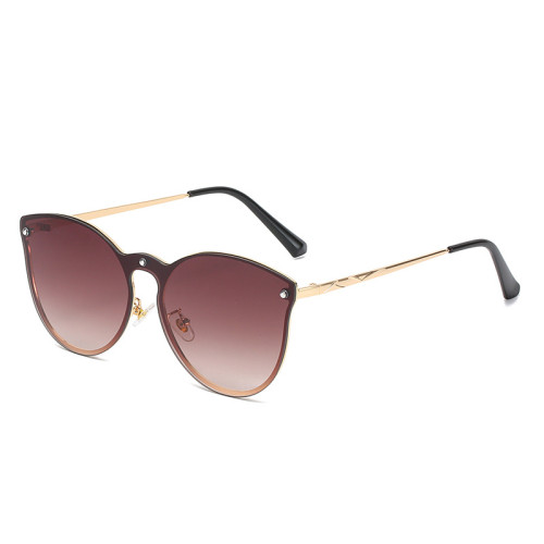 Vintage Rice Nail Round Women Sunglasses Retro Brand Designer Glasses Men Ocean Lens Driving Oculos De Sol Feminino UV400