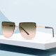 New Style Rimless Cut-edge Sunglasses Personalized Ocean Film Sunglasses Women Men and Women Sunglasses