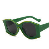Small Frame fashion Sunglasses Women  UV400 Sun Shades Eyewear Vintage Cat Eye Sun Glasses Simple For Mountaineering Fishing