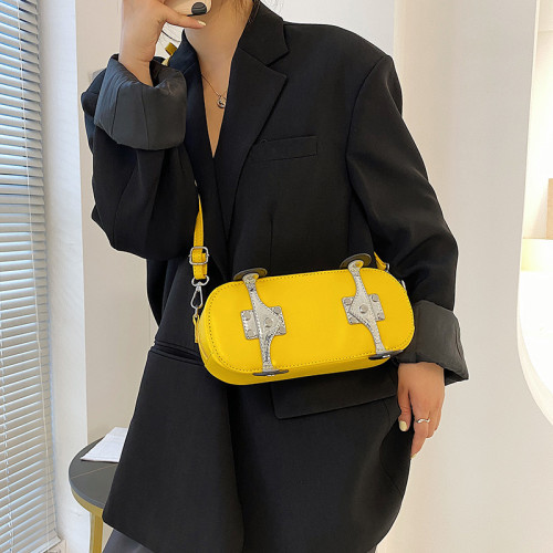 Small Bag Women's Bag 2022 New Fashion One Shoulder Diagonal Crossbody Bag Spice Girl Sports Personality Creative Skateboard Bag