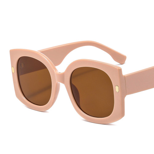 Oversized Square Women Sunglasses Vintage Gradient Leopard Eyewear Fashion Green Shades Luxury Brand Sunglasses Female UV400