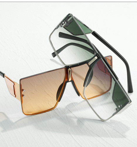 2022 New Square Sunglasses European and American Flat-top Large Frame Sunglasses Fashion Trend