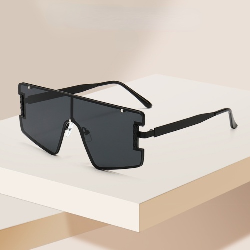 One Piece Of Sunglasses For Men And Women Polygonal Sunglasses Fashion Personality Ocean Lens Europe And America 2021 New Trend