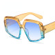 Fashion 2022 New Jelly Sunglasses Personality Dazzling Color Trend Sunglasses Women's European and American Sunglasses