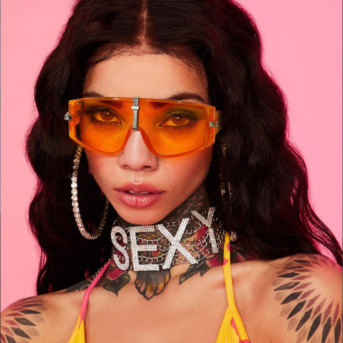 2022 New Square Sunglasses Women Fashion Oversized Metal Vintage Sun Glasses Men Shades Retro Personality Oculos UV400