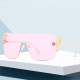 Fashion Tea Gradient Sunglasses Women Ocean Water Cut Trimmed Lens Metal Frameless Temples Sun Glasses Female UV400 Gafas De Sol