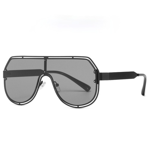 Oversized One-Piece Sunglasses Women Men Unisex New Trend Street Beat Glasses Metal Frame Gradient Eyewear Shades for Women