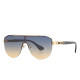2023 NEW Gradient lens Classic Brand men's oval Rimless designer Large frame sunglasses Vintage women sun glasses UV400