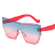 Square Gradient Women's Sunglasses 2022 Fashion Oversized Driving Sun Glasses Flat Top Pink Conjoined Shade Oculos UV400