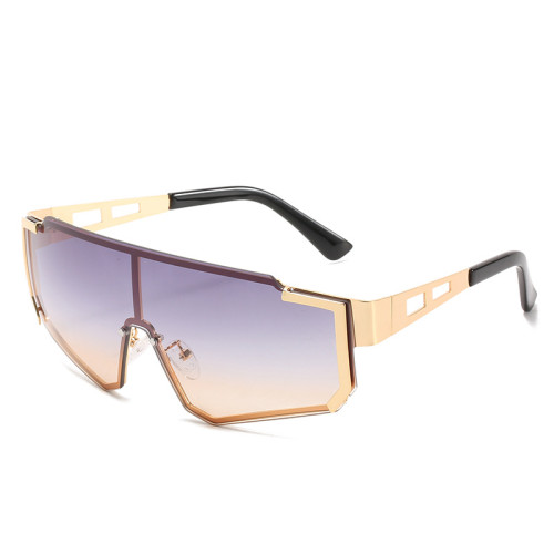 Fashion One Piece Sunglasses Women Summer Outdoor Sun Glasses Men Black Eyewear UV400 Oculos De Sol