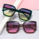 Retro Cat Eye Square Sunglasses Women 2022 Luxury Brand Designer Fashion Transparent Sun Glasses Men Outdoor Beach Shades