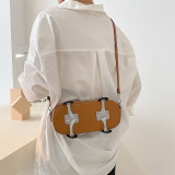Small Bag Women's Bag 2022 New Fashion One Shoulder Diagonal Crossbody Bag Spice Girl Sports Personality Creative Skateboard Bag