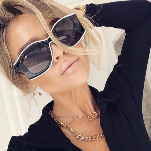 Small Frame fashion Sunglasses Women  UV400 Sun Shades Eyewear Vintage Cat Eye Sun Glasses Simple For Mountaineering Fishing