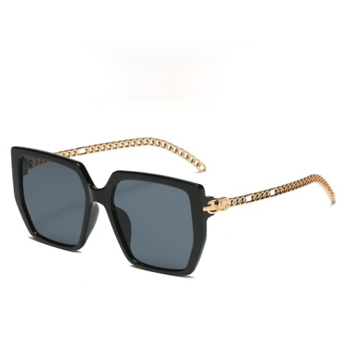 New Fashion Street Photo Women's Sunglasses Box Chain Leg Sunglasses Fashion Glasses