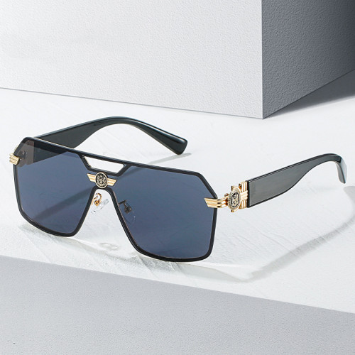 New Fashion Oversized Men Sunglasses Brand Designer Plastic Big Frame Gradient Vintage Sun Glasses UV400 Gafas De Sol Mujer