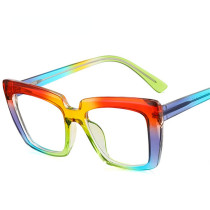 Retro TR90 Square Glasses Frame Women Fashion Spring Hinge Clear Anti-blue Light Eyewear Men Optical Colorful Frame