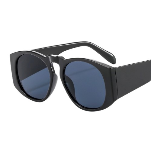 New Fashion Trend Round Sunglasses Personality Big Box Women Men Glasses Street Shooting INS UV400 Brand Designer Eyeglasses