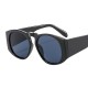 New Fashion Trend Round Sunglasses Personality Big Box Women Men Glasses Street Shooting INS UV400 Brand Designer Eyeglasses