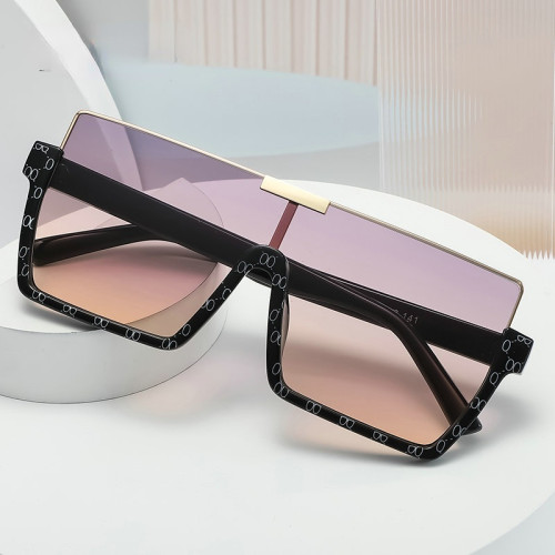 Fashion Occident Style Retro Half Frame Sunglasses for Woman/man Modern Cover Luxury Designer Personalized UV Protection Oculos