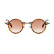 2022 Retro Steampunk Kleine Ronde Zonnebril Vrouwen Mode Clear Oceaan Gradiënt Lens Shades UV400 Mannen Punk Zonnebril