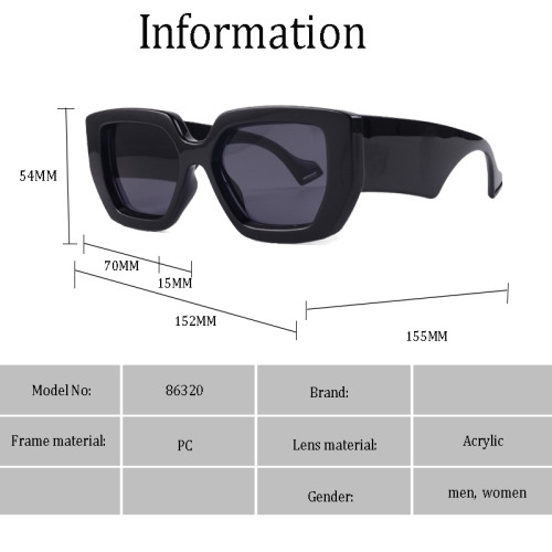 2023 Square Fashion Modern Women Square Style Vintage Sunglasses ins Cool Popular Brand Design Sun Glasses Oculos De Sol