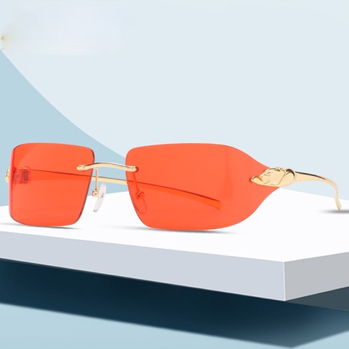 New Leopard Head Fashion Sunglasses Small Box Sunglasses Women's Trendy Sunglasses