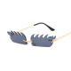 Fashion Rimless Heart Fire Sunglasses Women Sunglass Vintage Sun Glass Men Luxury Brand Design Eyewear UV400 Gradient Shades